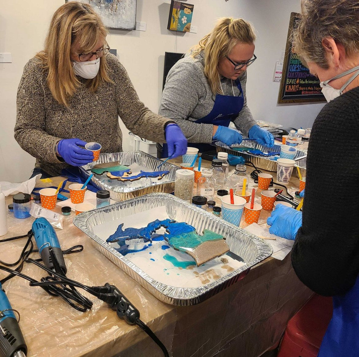 Resin Class: Pick your board ocean waves theme