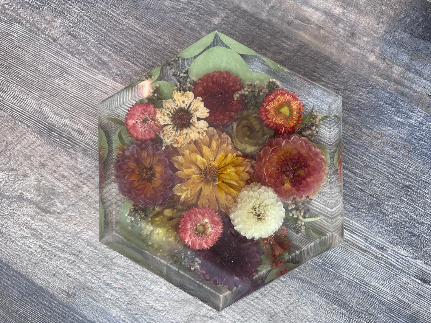 Hexagon Floral Keepsakes