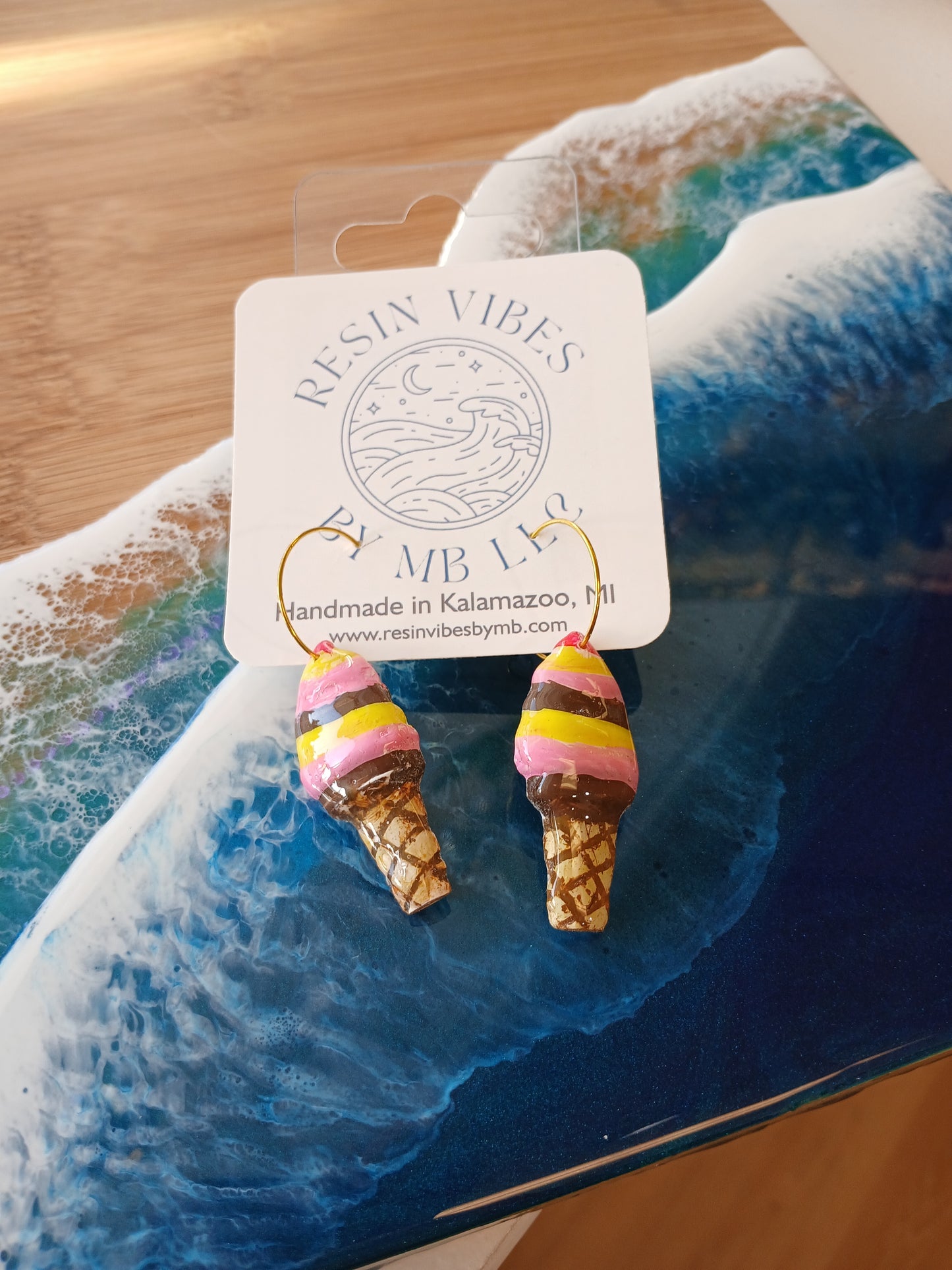 Ice Cream Cone Earrings