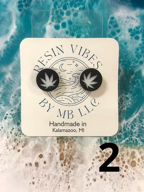 Cannabis Stud Earrings