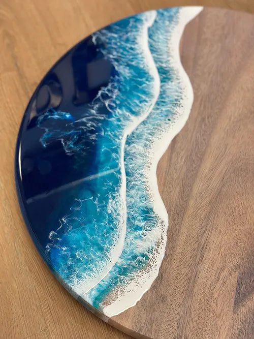 Beach Waves Lazy Susan