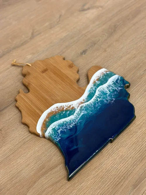 Michigan Mitten Beach Charcuterie Board