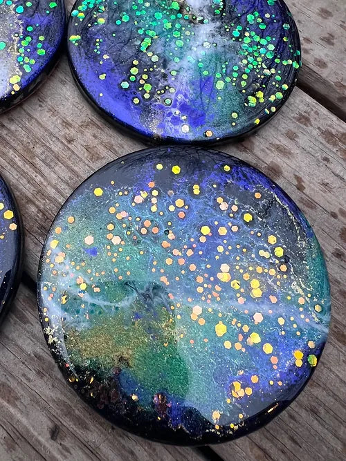 Round Northern Lights Coaster