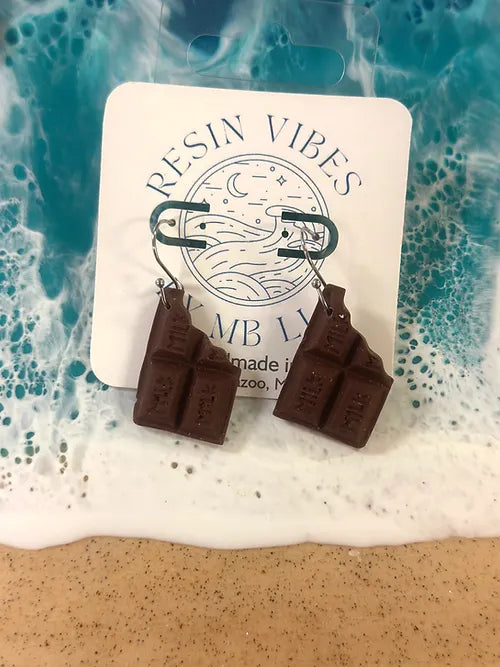 Chocolate Bar Earrings