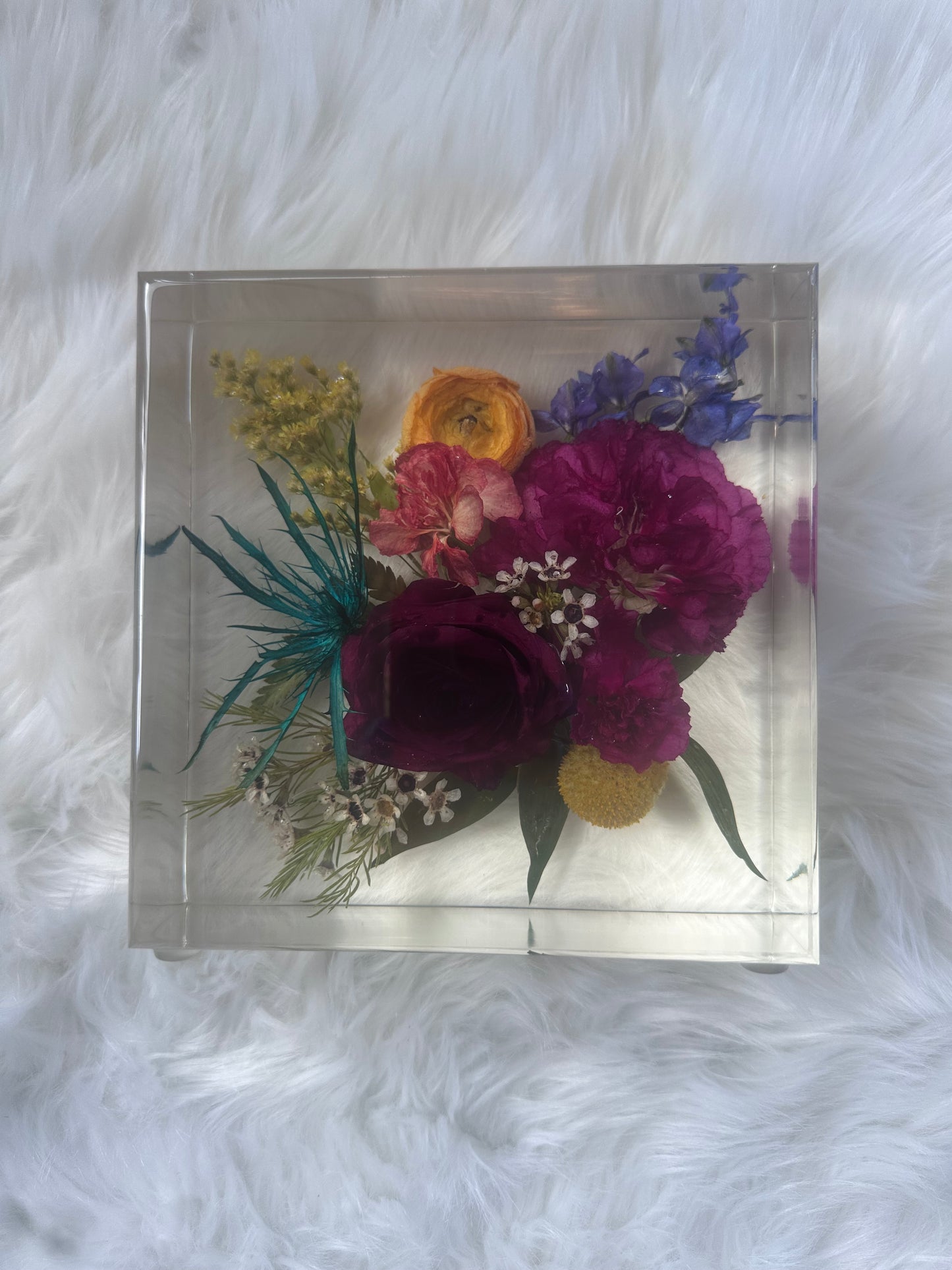 Square Floral Keepsakes