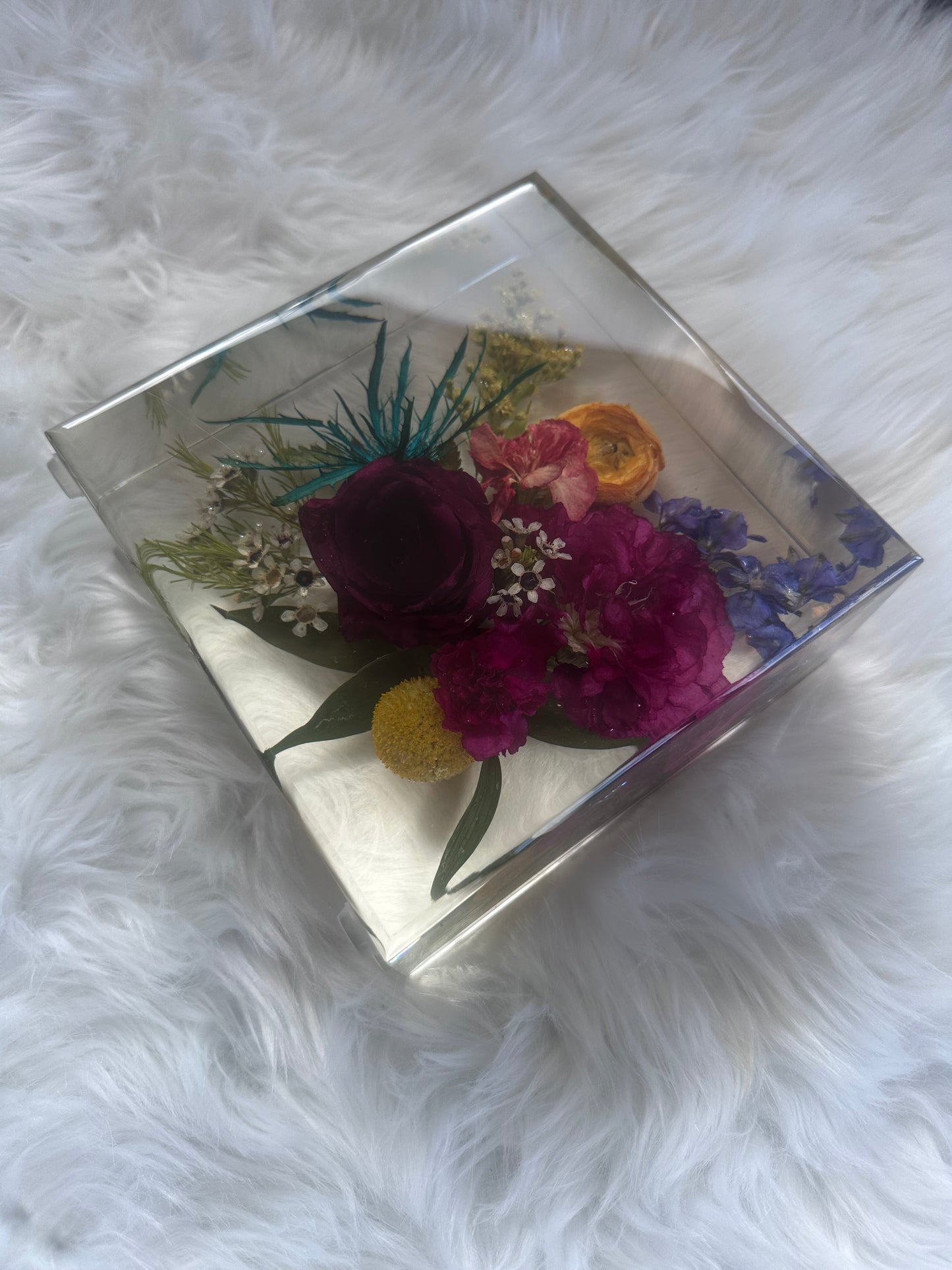 Square Floral Keepsakes