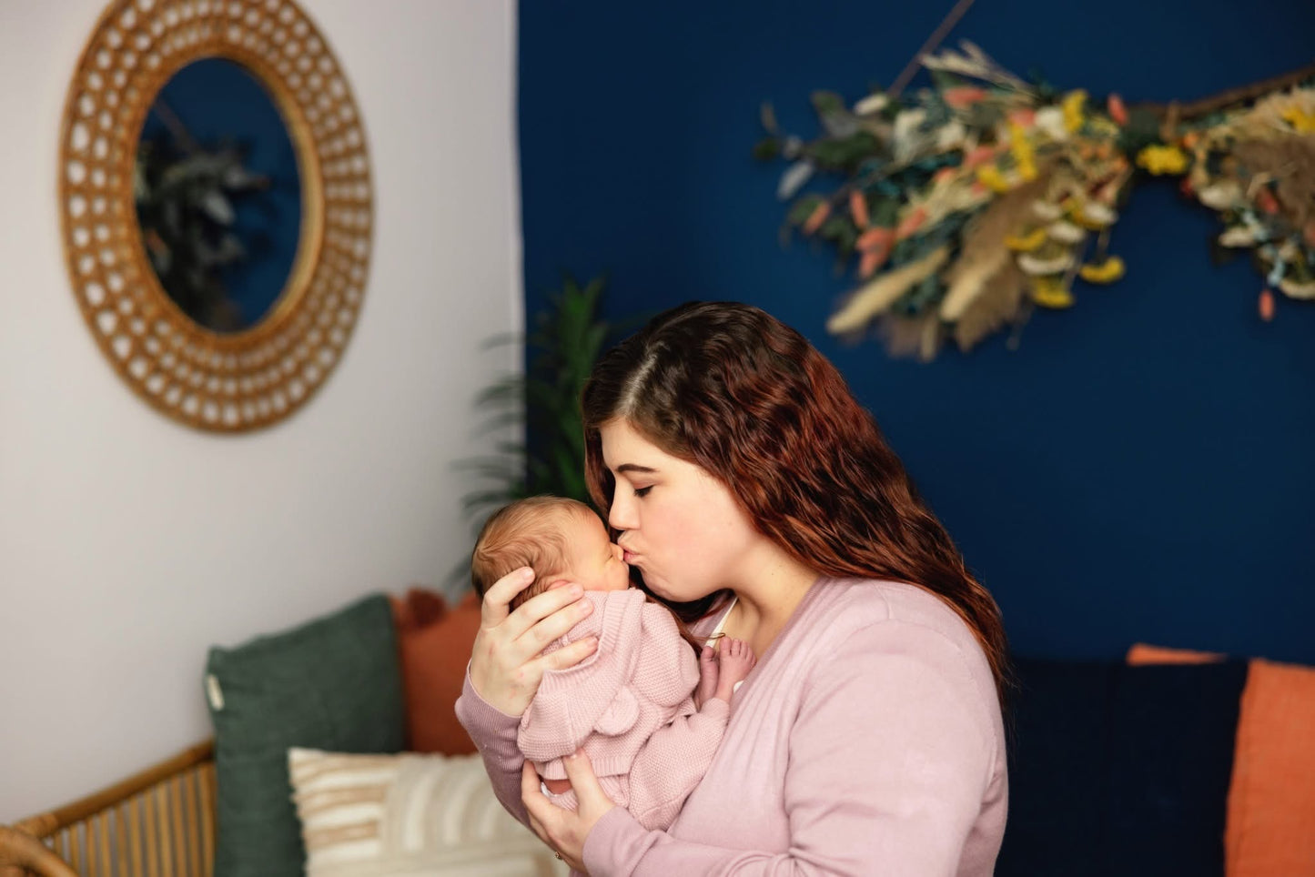Mommy and Baby Silhouette wall art
