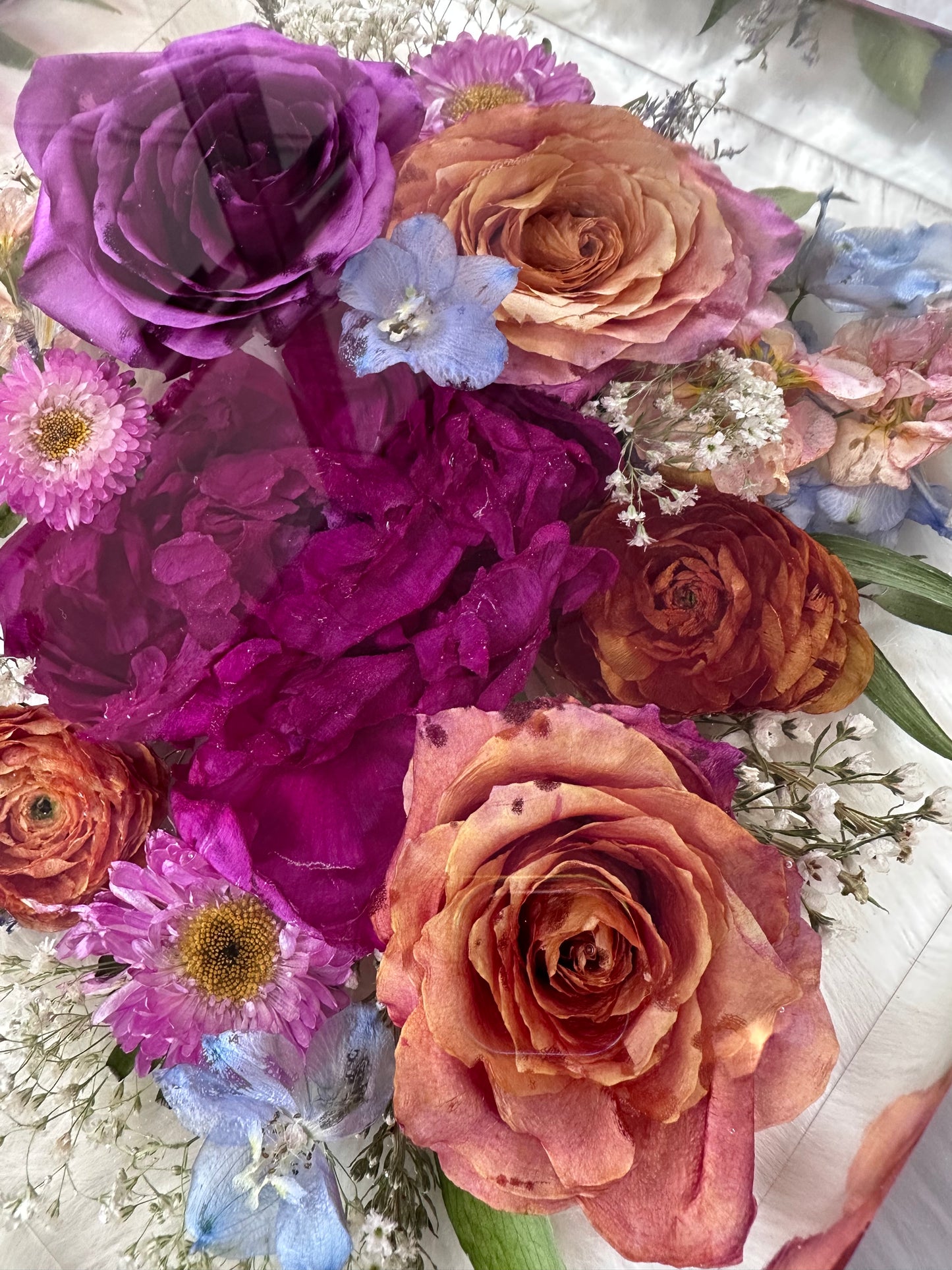 Square Floral Keepsakes