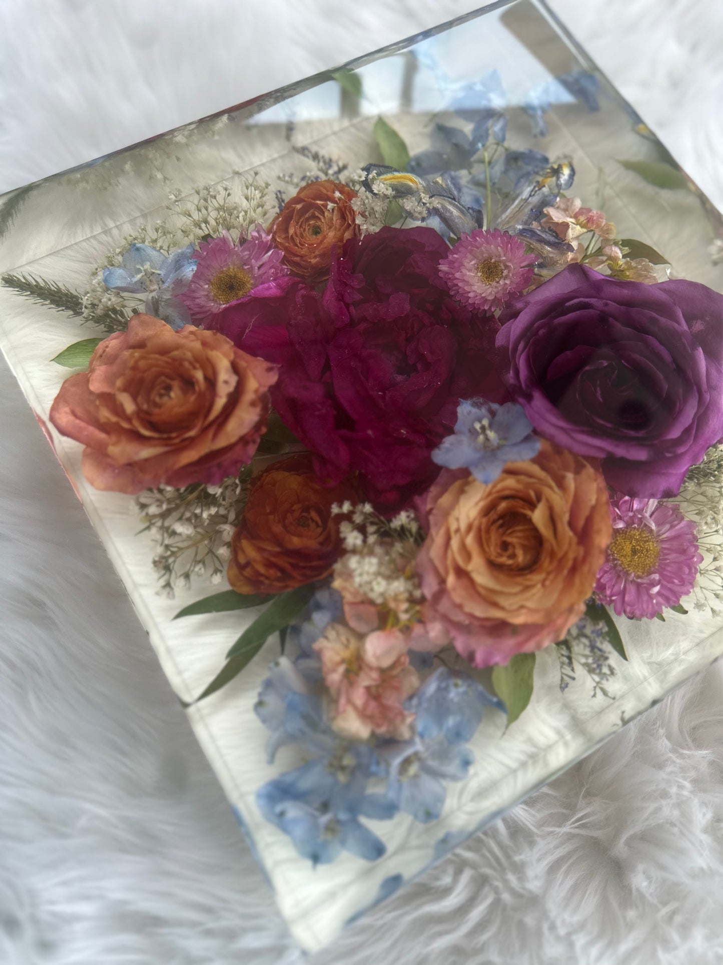 Square Floral Keepsakes