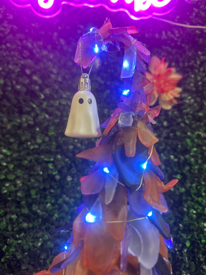 Faux Beach Glass Halloween Trees