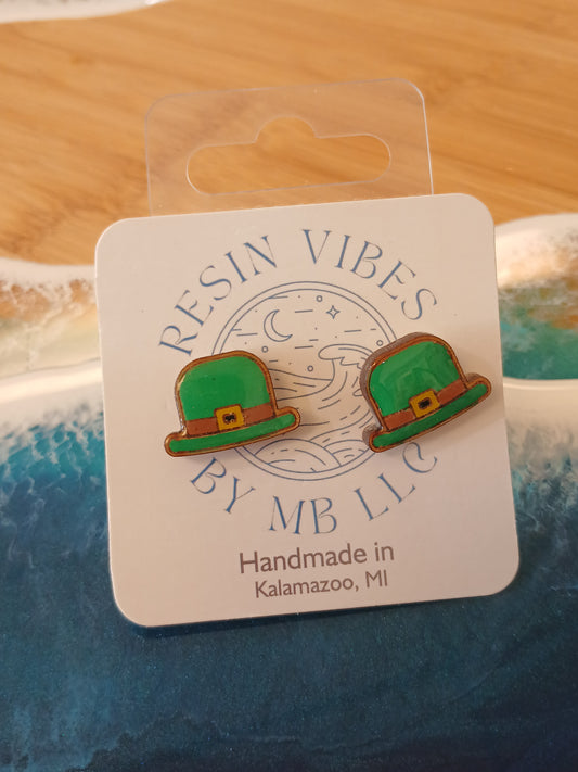 Irish Cap Stud Earrings