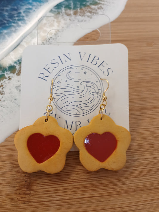 Jam Sandwich Cookie Earrings