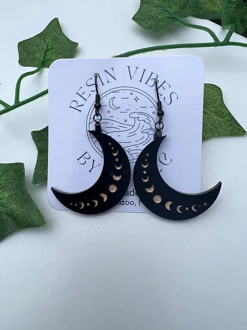 Moon Phase Earrings