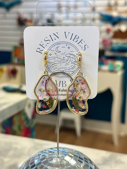 Pressed Wildflower Earrings