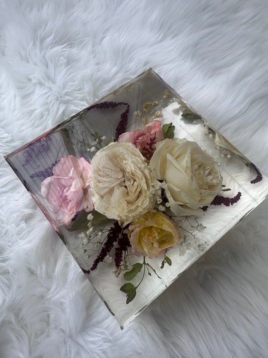Square Floral Keepsakes