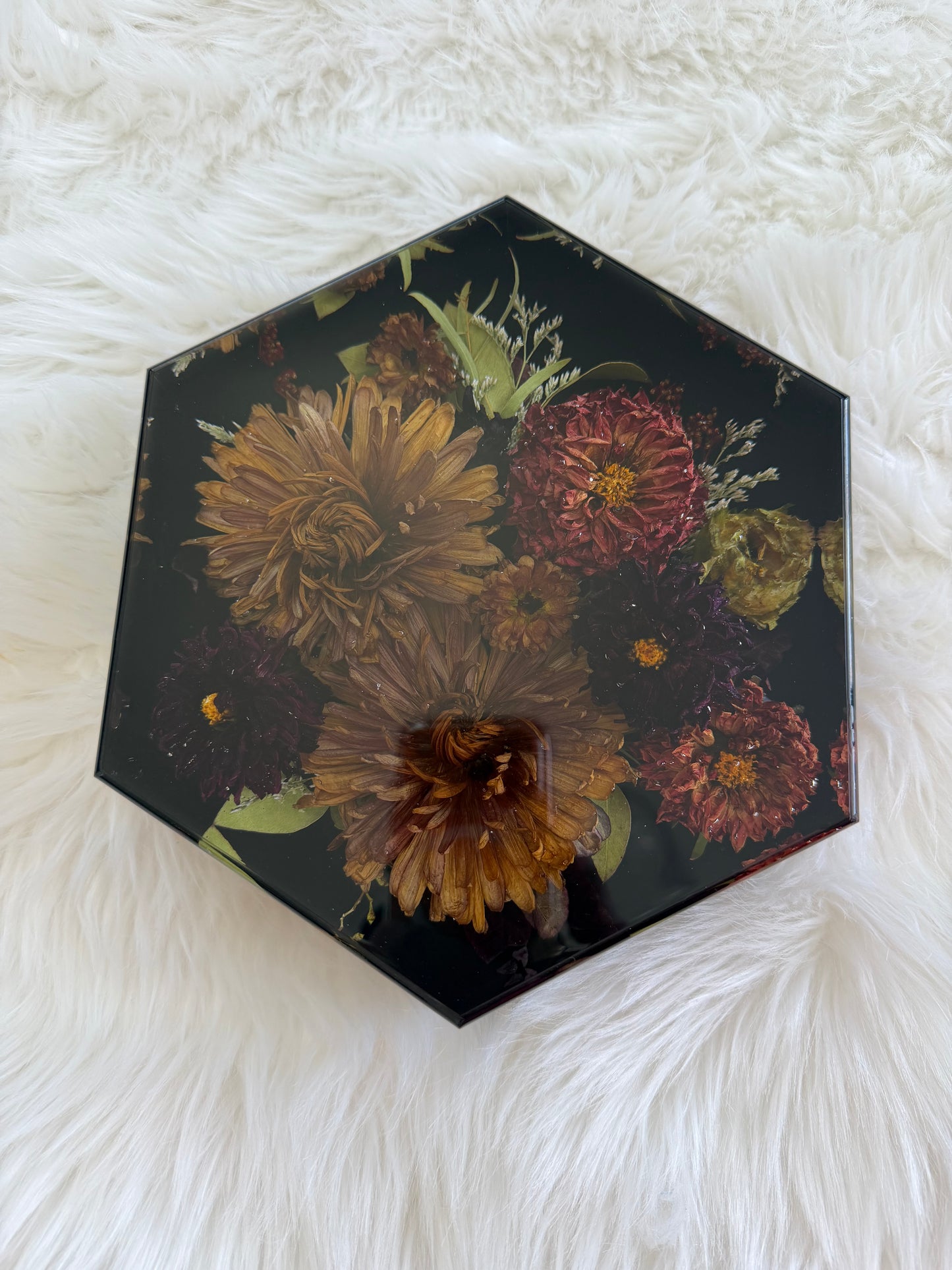 Hexagon Floral Keepsakes