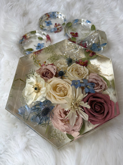 Hexagon Floral Keepsakes