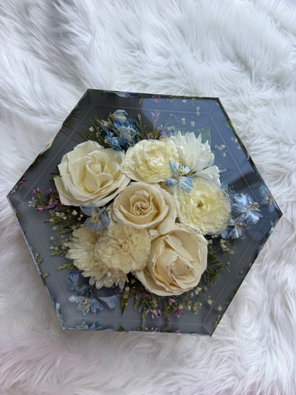 Hexagon Floral Keepsakes